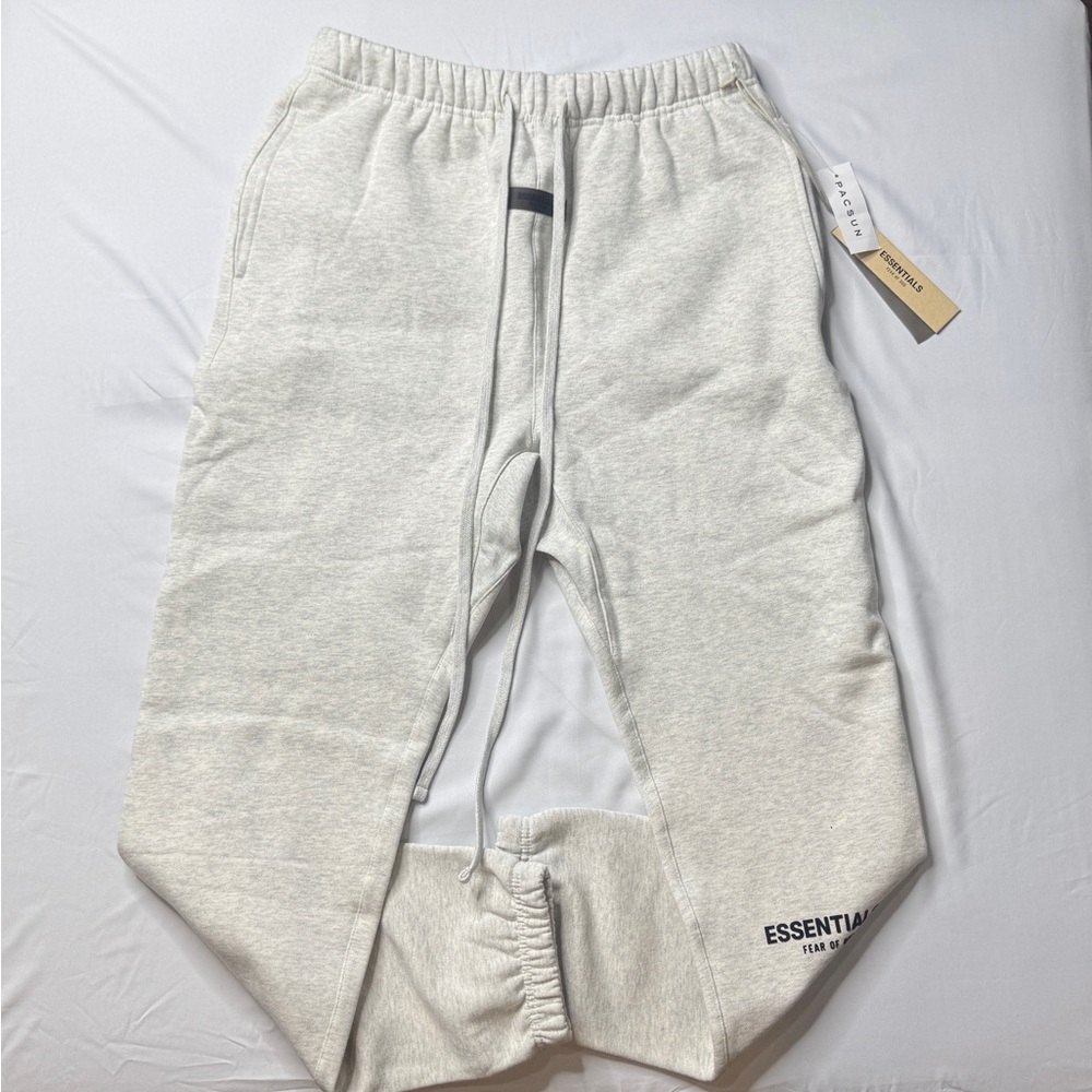 Essentials light oatmeal sweatpants